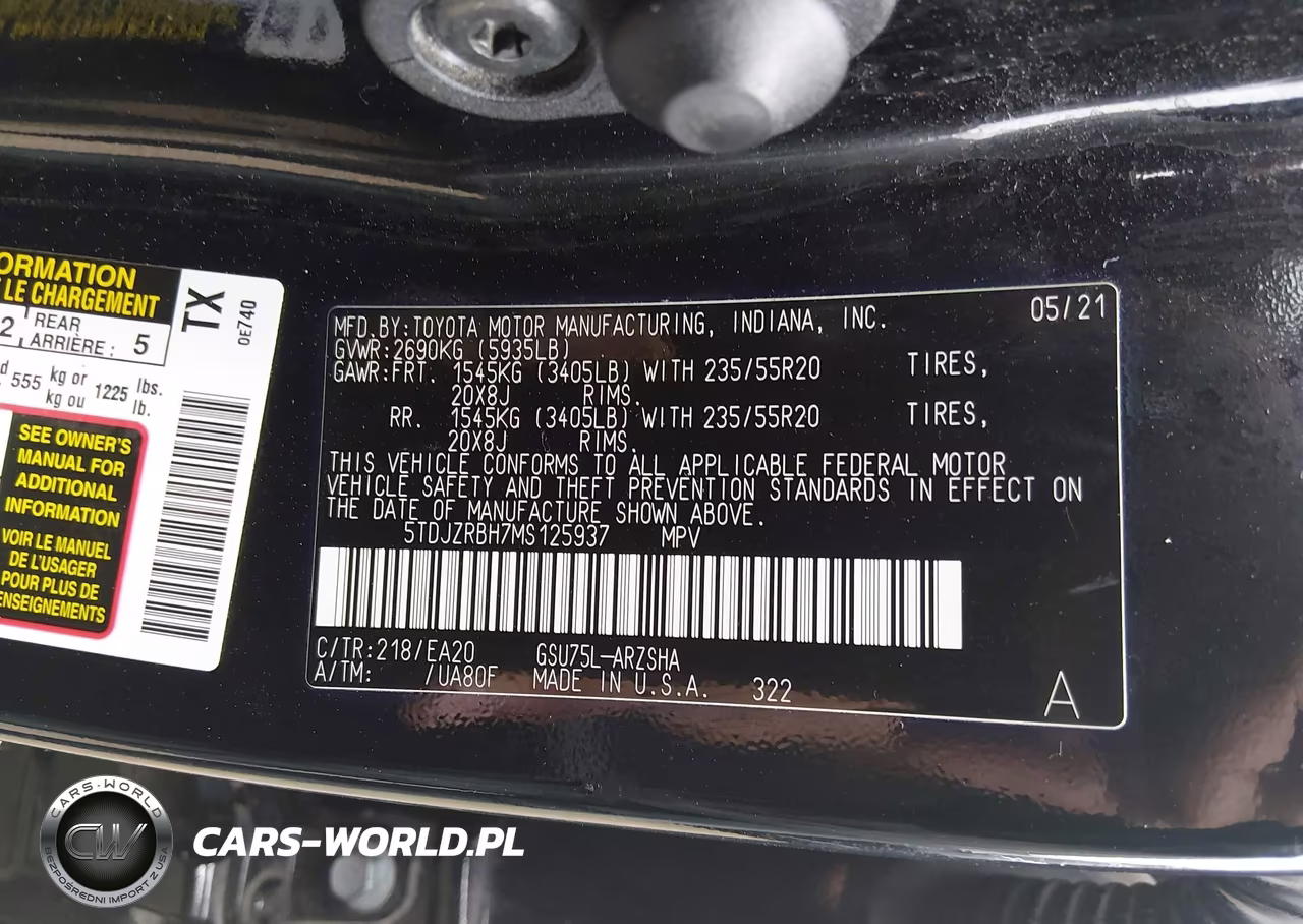 2021 Toyota Highlander Xse VIN:5TDJZRBH7MS125937 - 9