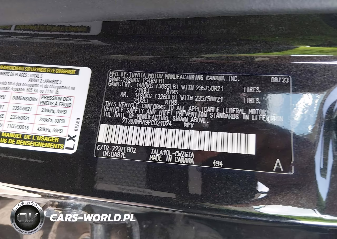 2023 Lexus Rx 350 Premium Plus VIN:2T2BAMBA9PC021024 - 9