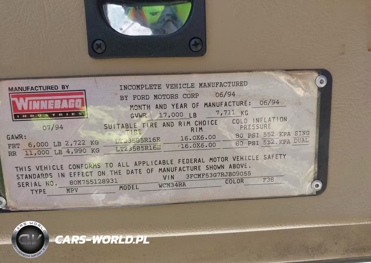 1994 Ford F530 Super Duty VIN:3FCMF53G7RJB09055 - 9