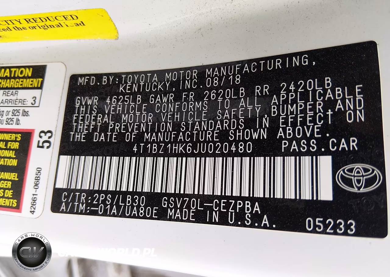 2018 Toyota Camry Xse V6 VIN:4T1BZ1HK6JU020480 - 9