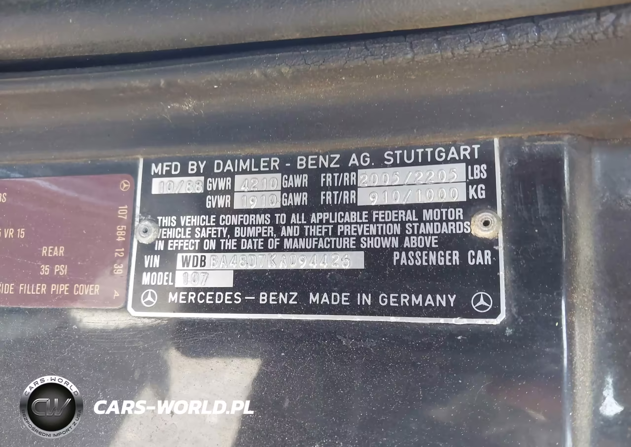 1989 Mercedes-Benz 560 Sl VIN:WDBBA48D7KA094426 - 9