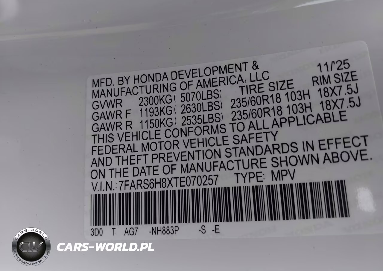 2026 Honda Cr-V Hybrid Awd Sport-L VIN:7FARS6H8XTE070257 - 9
