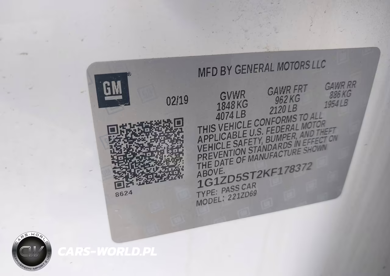 2019 Chevrolet Malibu Lt VIN:1G1ZD5ST2KF178372 - 9