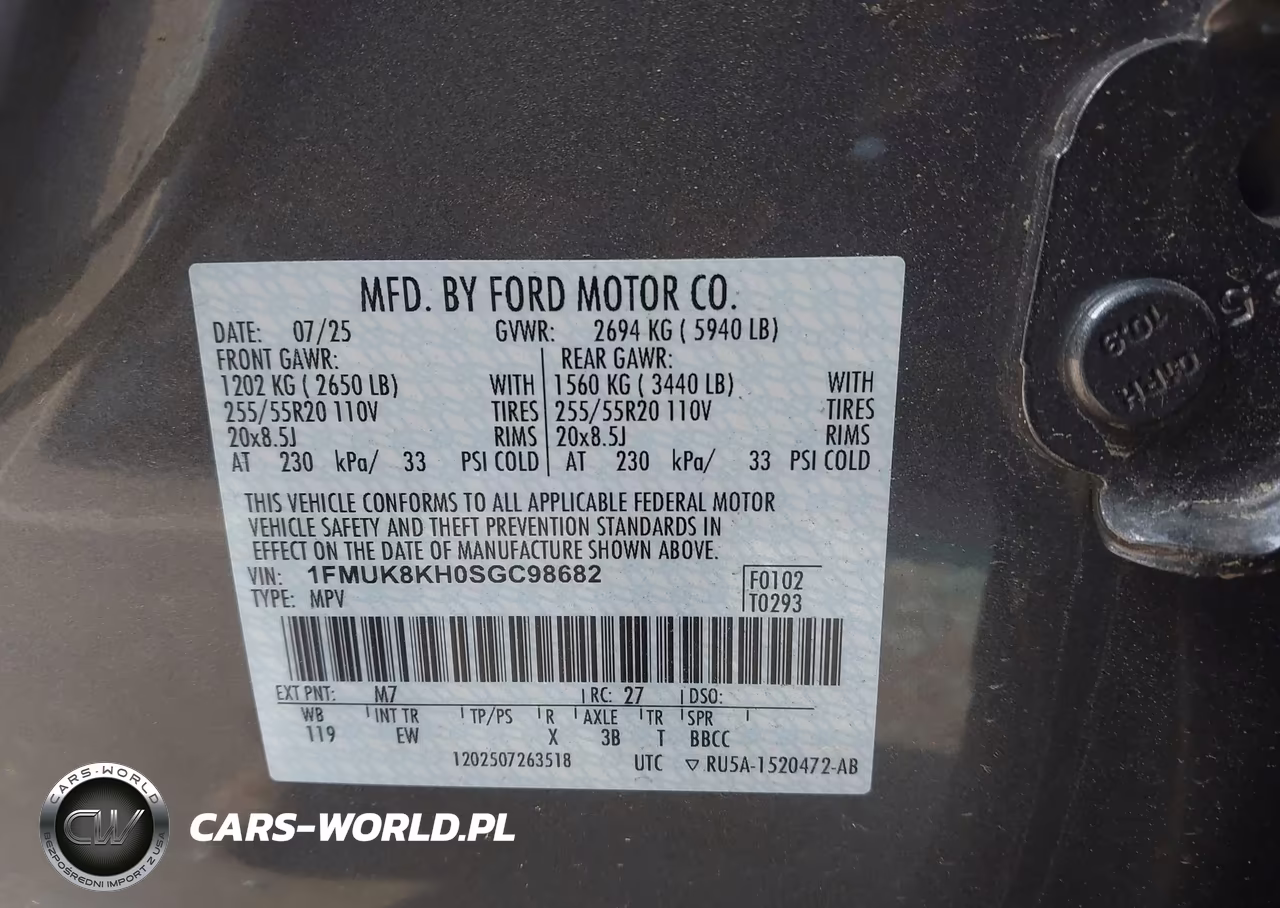 2025 Ford Explorer St-Line VIN:1FMUK8KH0SGC98682 - 9