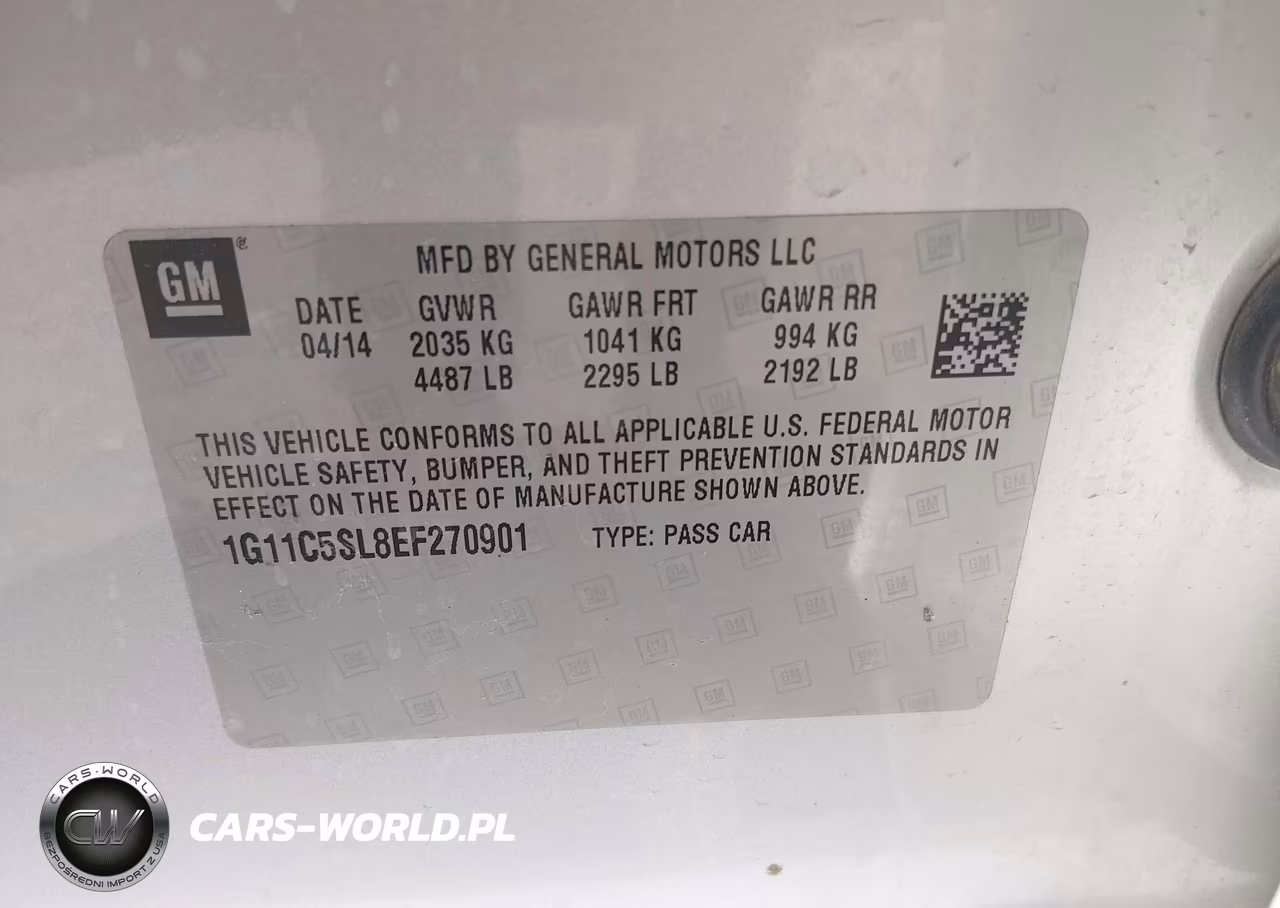 2014 Chevrolet Malibu 1Lt VIN:1G11C5SL8EF270901 - 9