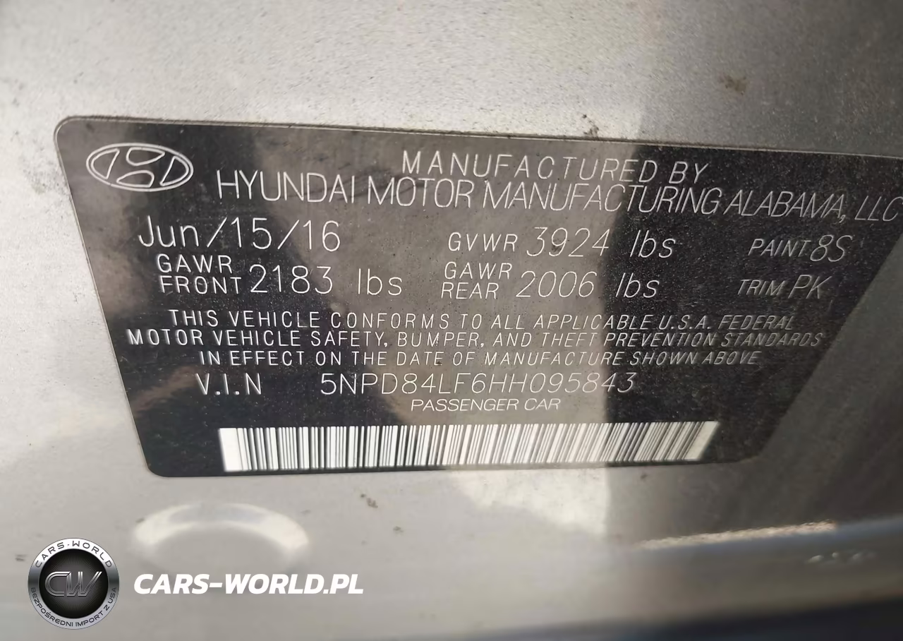 2017 Hyundai Elantra Se VIN:5NPD84LF6HH095843 - 9