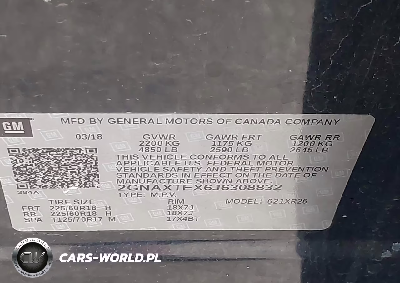 2018 Chevrolet Equinox Lt VIN:2GNAXTEX6J6308832 - 9