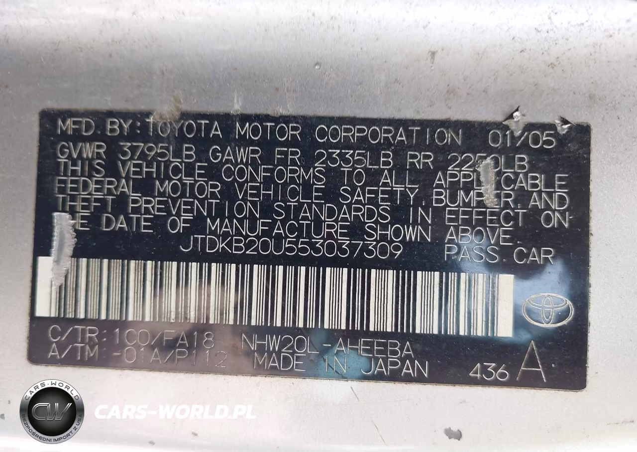 2005 Toyota Prius VIN:JTDKB20U553037309 - 9