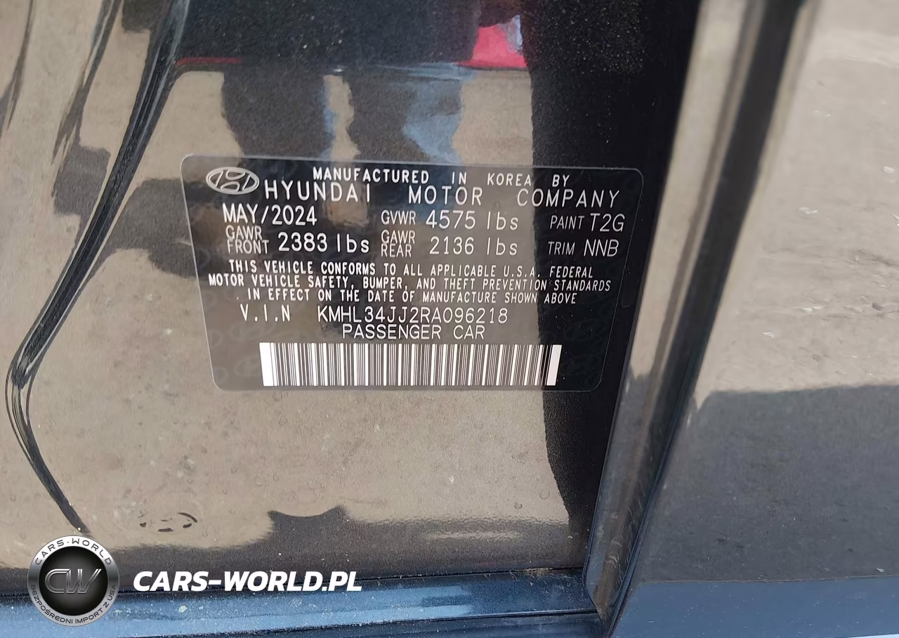 2024 Hyundai Sonata Hybrid Sel VIN:KMHL34JJ2RA096218 - 9