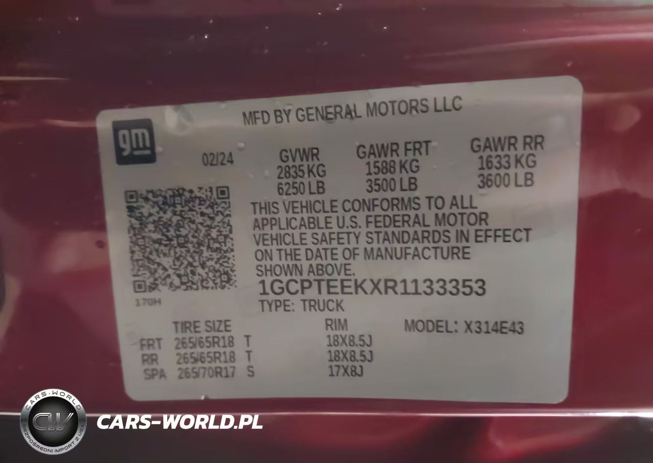 2024 Chevrolet Colorado 4Wd Trail Boss VIN:1GCPTEEKXR1133353 - 9