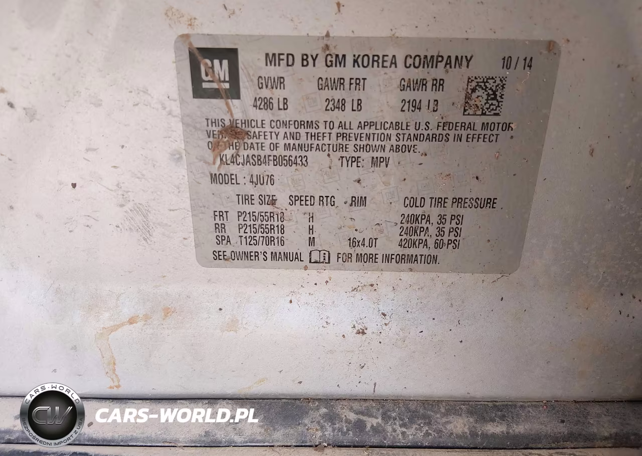 2015 Buick Encore VIN:KL4CJASB4FB056433 - 9