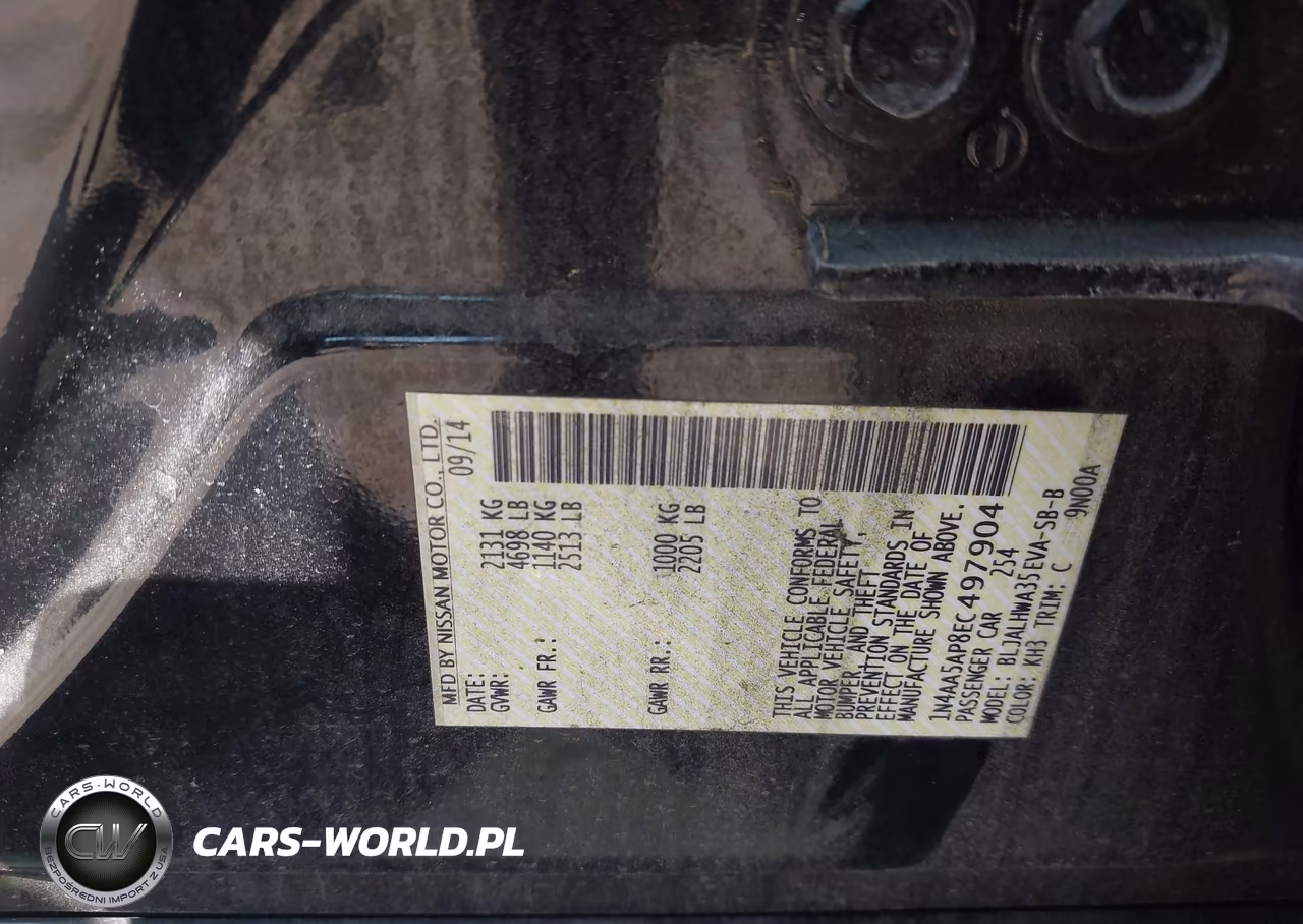2014 Nissan Maxima 3.5 Sv VIN:1N4AA5AP8EC497904 - 9