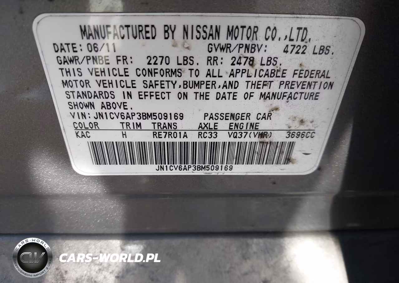 2011 Infiniti G37 Journey VIN:JN1CV6AP3BM509169 - 9