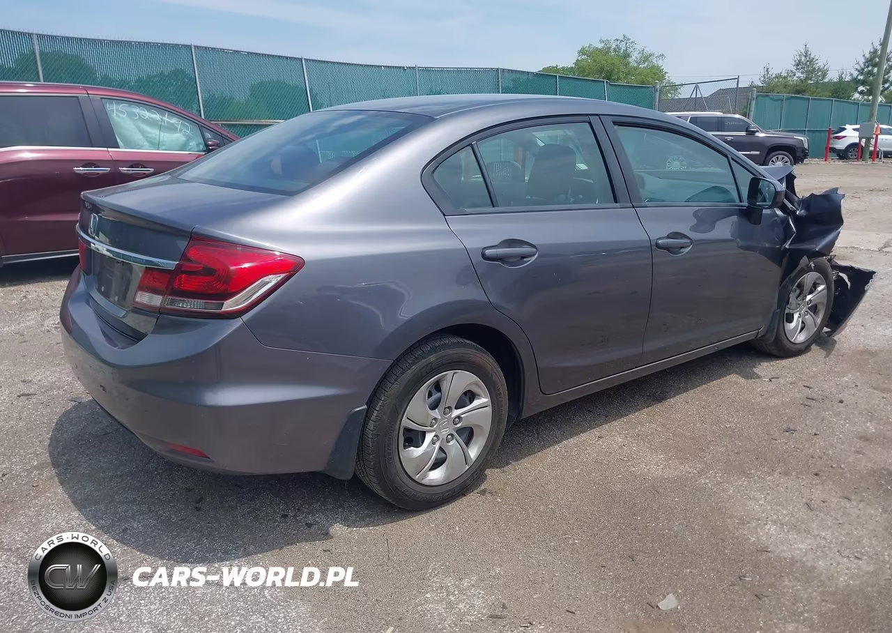 2015 Honda Civic Lx VIN:19XFB2F56FE077801 - 4