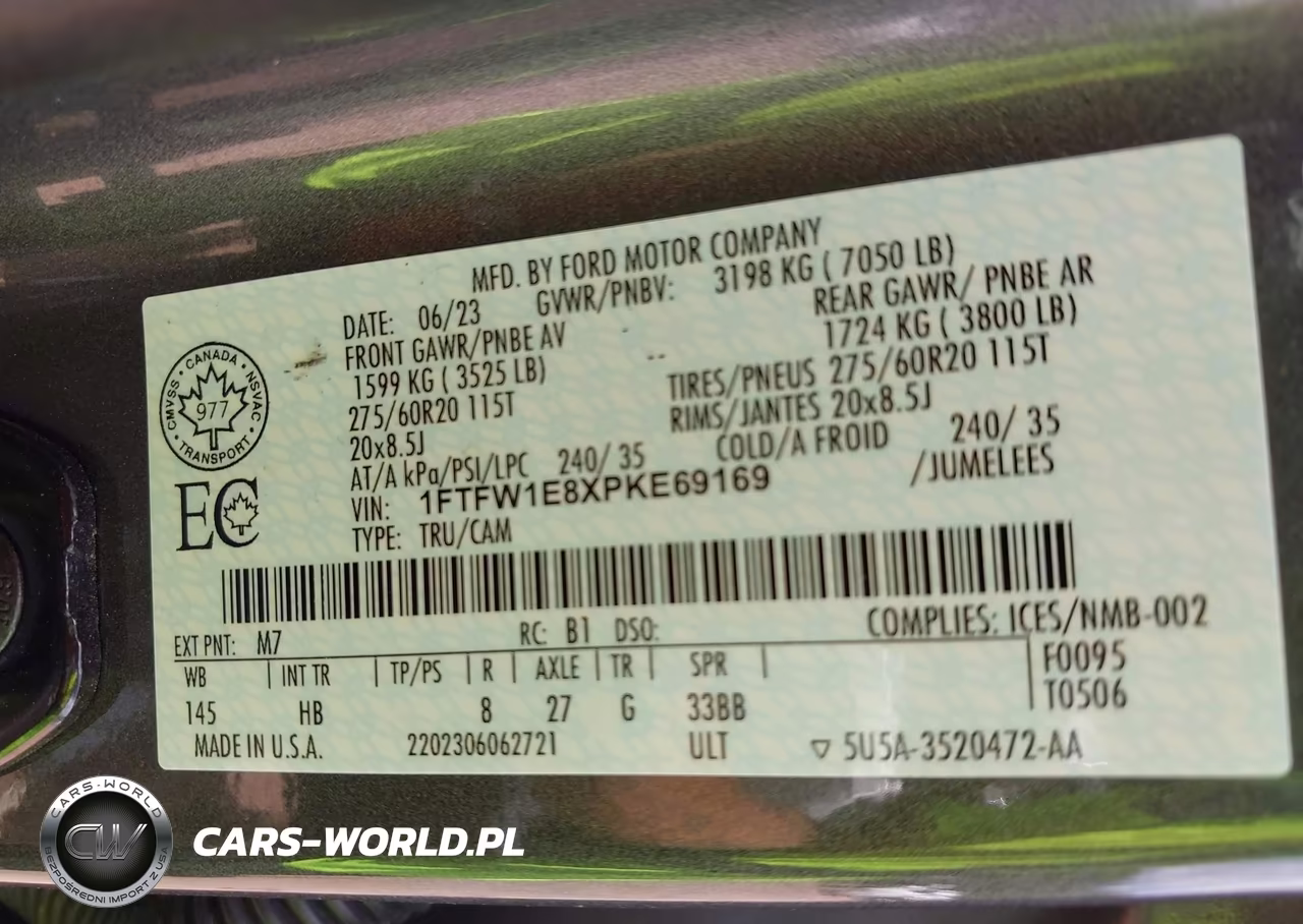 2023 Ford F-150 Lariat VIN:1FTFW1E8XPKE69169 - 9