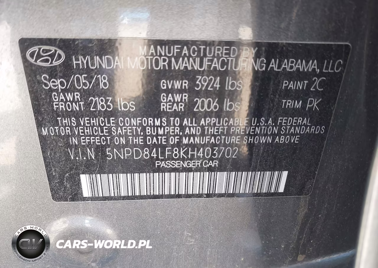 2019 Hyundai Elantra Sel VIN:5NPD84LF8KH403702 - 9