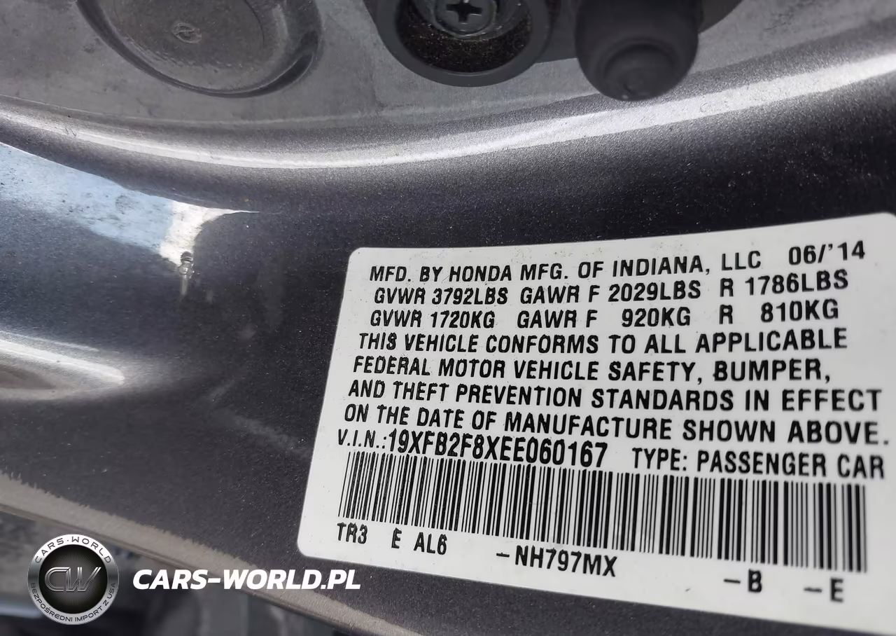 2014 Honda Civic Ex VIN:19XFB2F8XEE060167 - 9