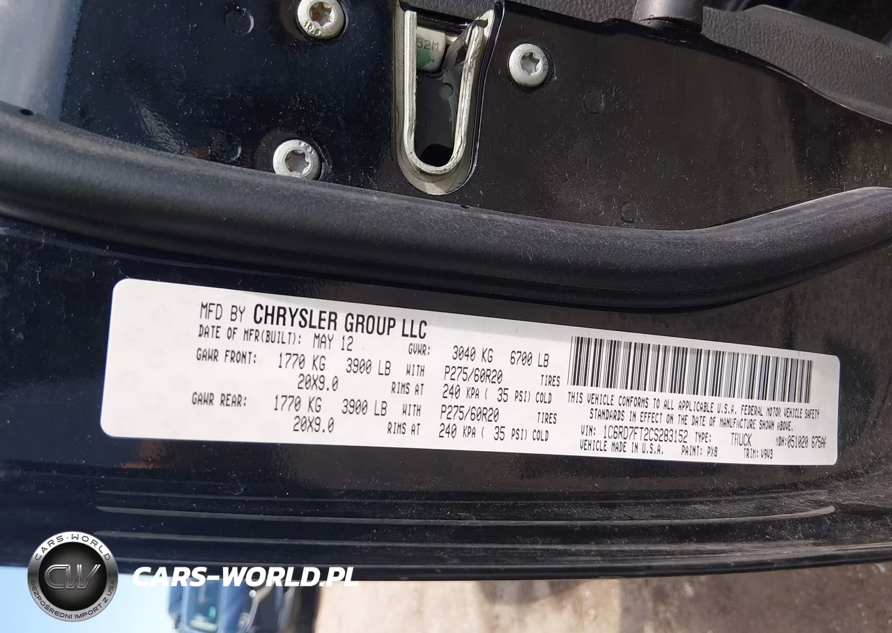 2012 Ram 1500 St VIN:1C6RD7FT2CS283152 - 9