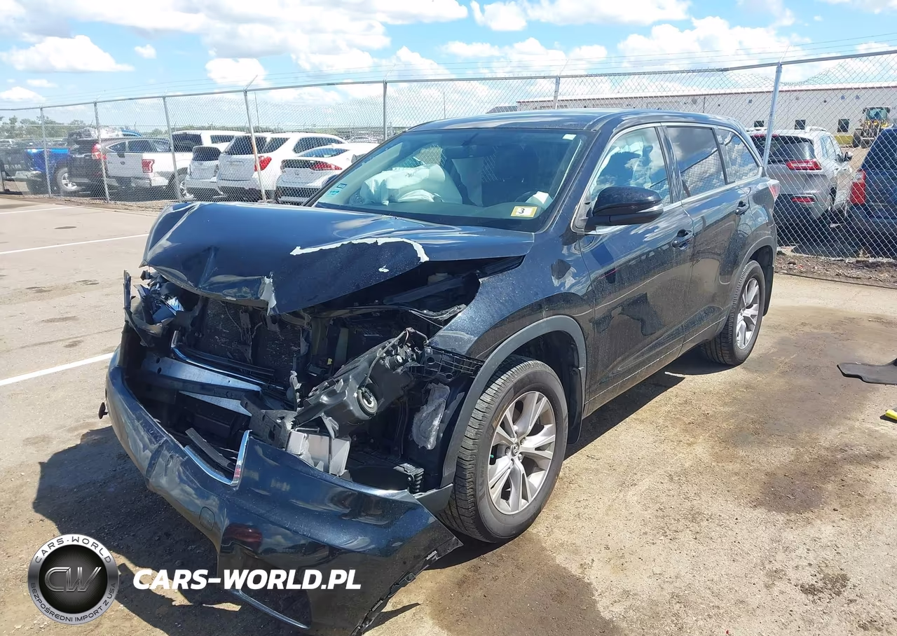 2016 Toyota Highlander Le Plus V6 VIN:5TDBKRFH4GS301835 - 2