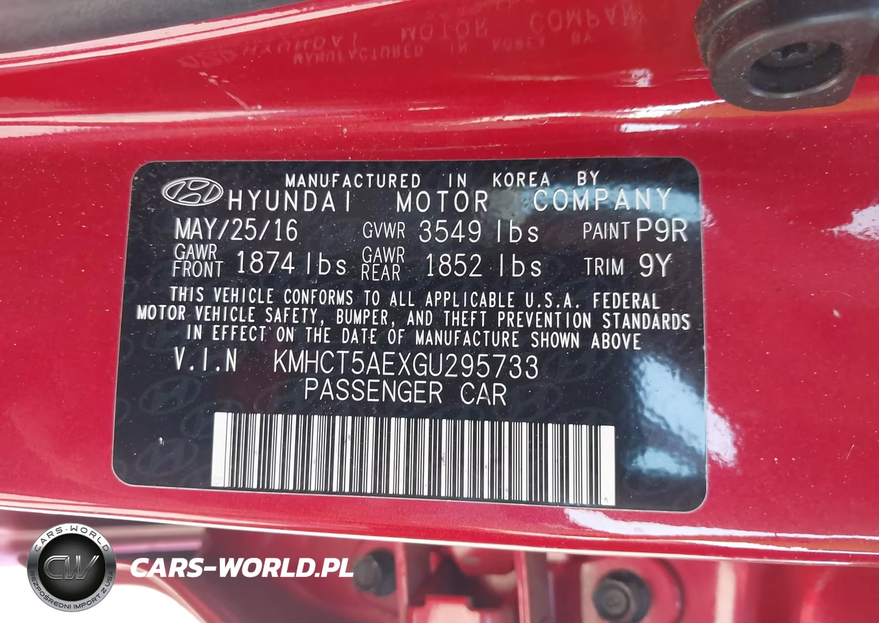 2016 Hyundai Accent Se VIN:KMHCT5AEXGU295733 - 9