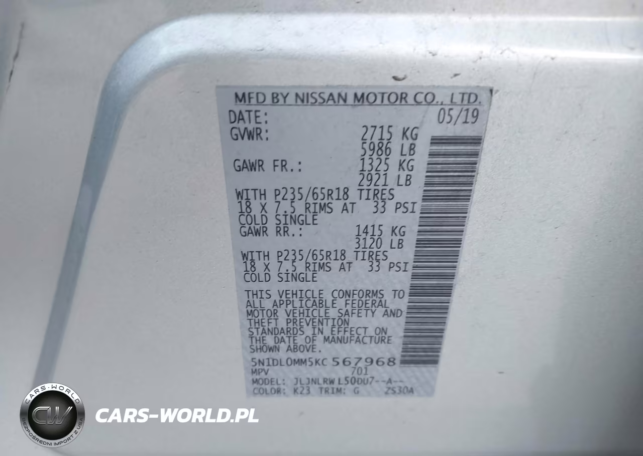 2019 Infiniti Qx60 Luxe VIN:5N1DL0MM5KC567968 - 9