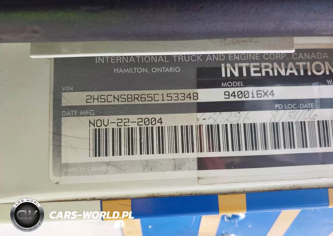 2005 International 9400 9400I VIN:2HSCNSBR65C153348 - 8