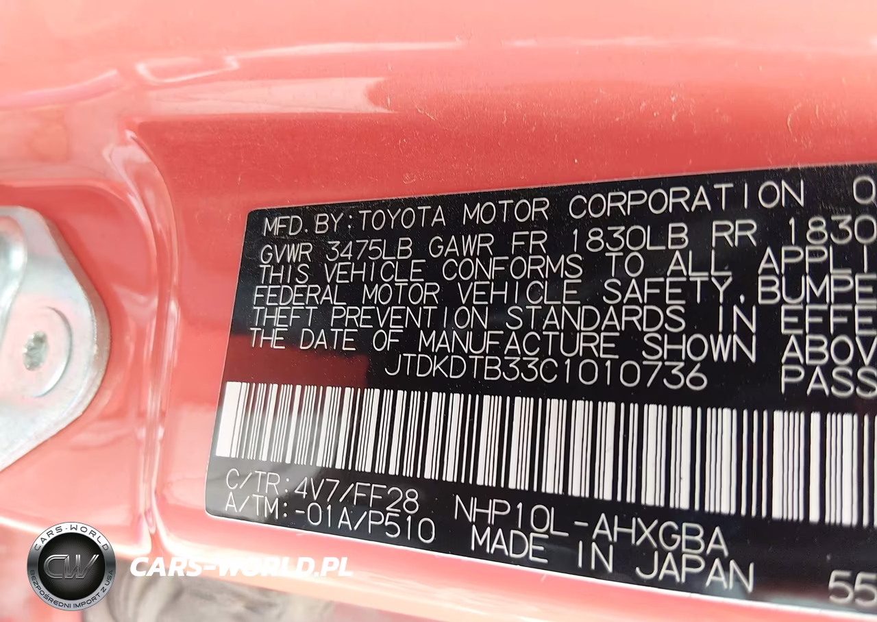 2012 Toyota Prius C Three VIN:JTDKDTB33C1010736 - 9