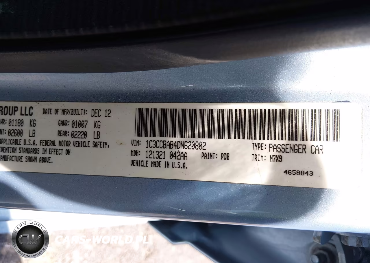 2013 Chrysler 200 Lx VIN:1C3CCBAB4DN620802 - 9