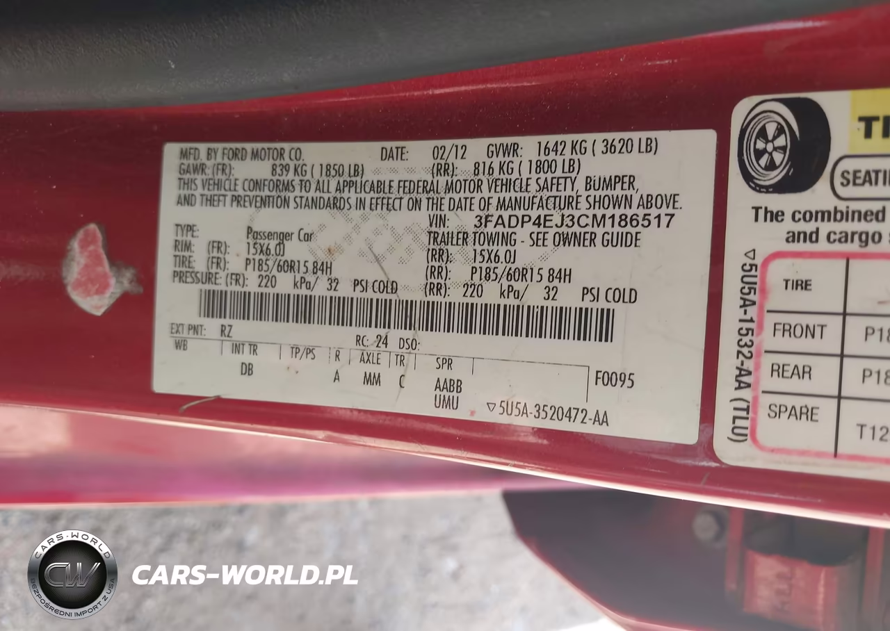 2012 Ford Fiesta Se VIN:3FADP4EJ3CM186517 - 9