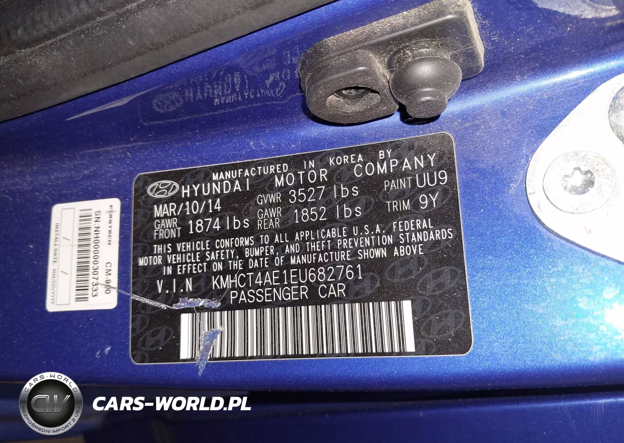 2014 Hyundai Accent Gls VIN:KMHCT4AE1EU682761 - 9