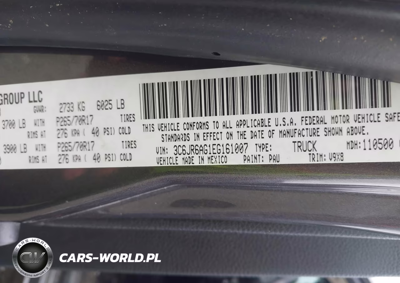 2014 Ram 1500 Tradesman VIN:3C6JR6AG1EG161007 - 9