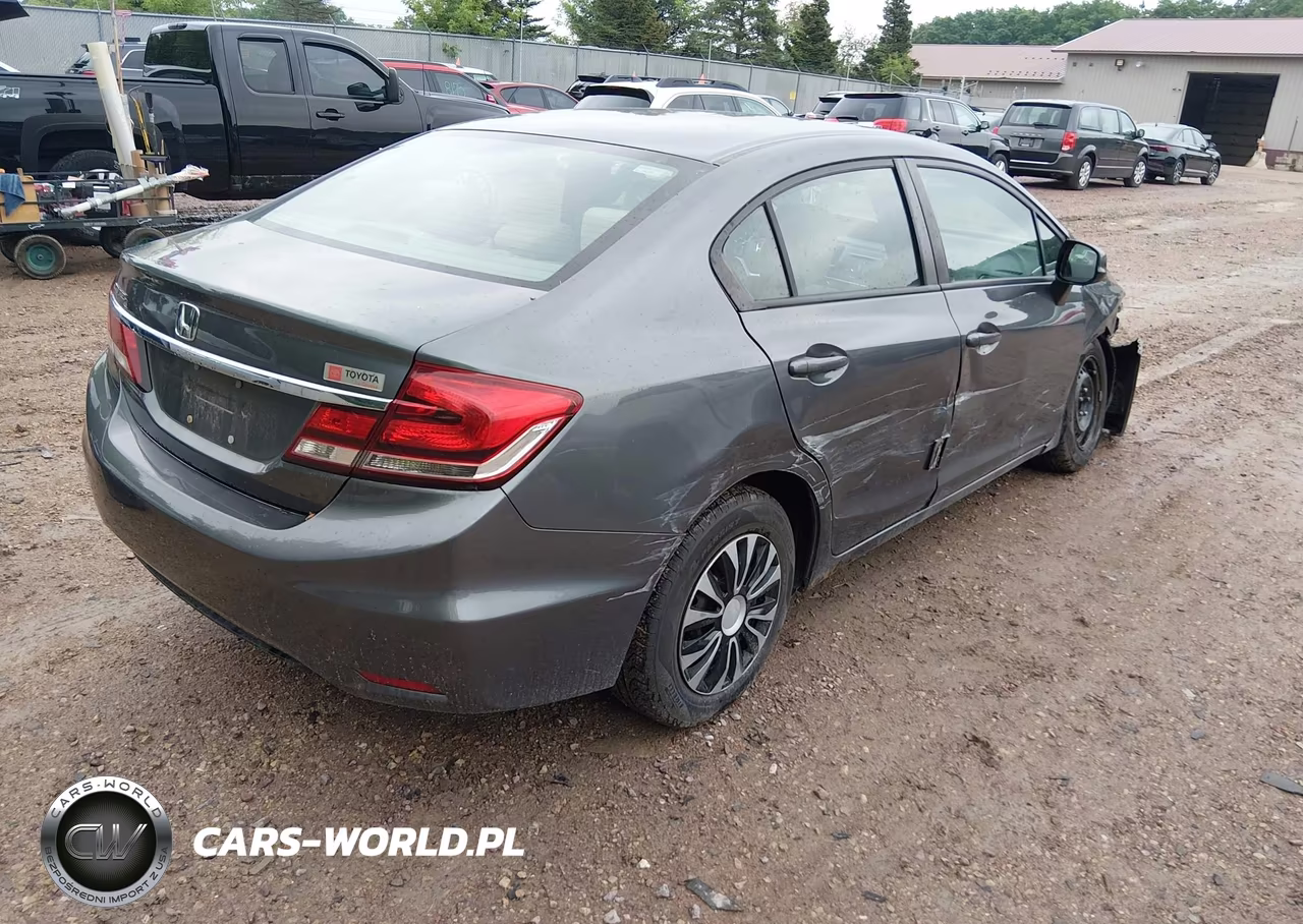 2013 Honda Civic Lx VIN:19XFB2F53DE090034 - 4