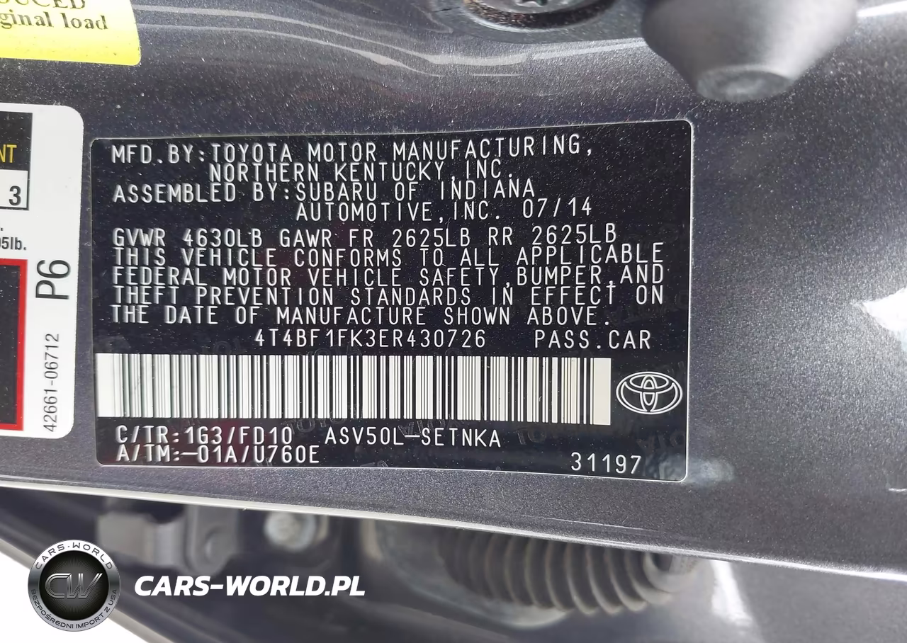 2014 Toyota Camry Le VIN:4T4BF1FK3ER430726 - 9