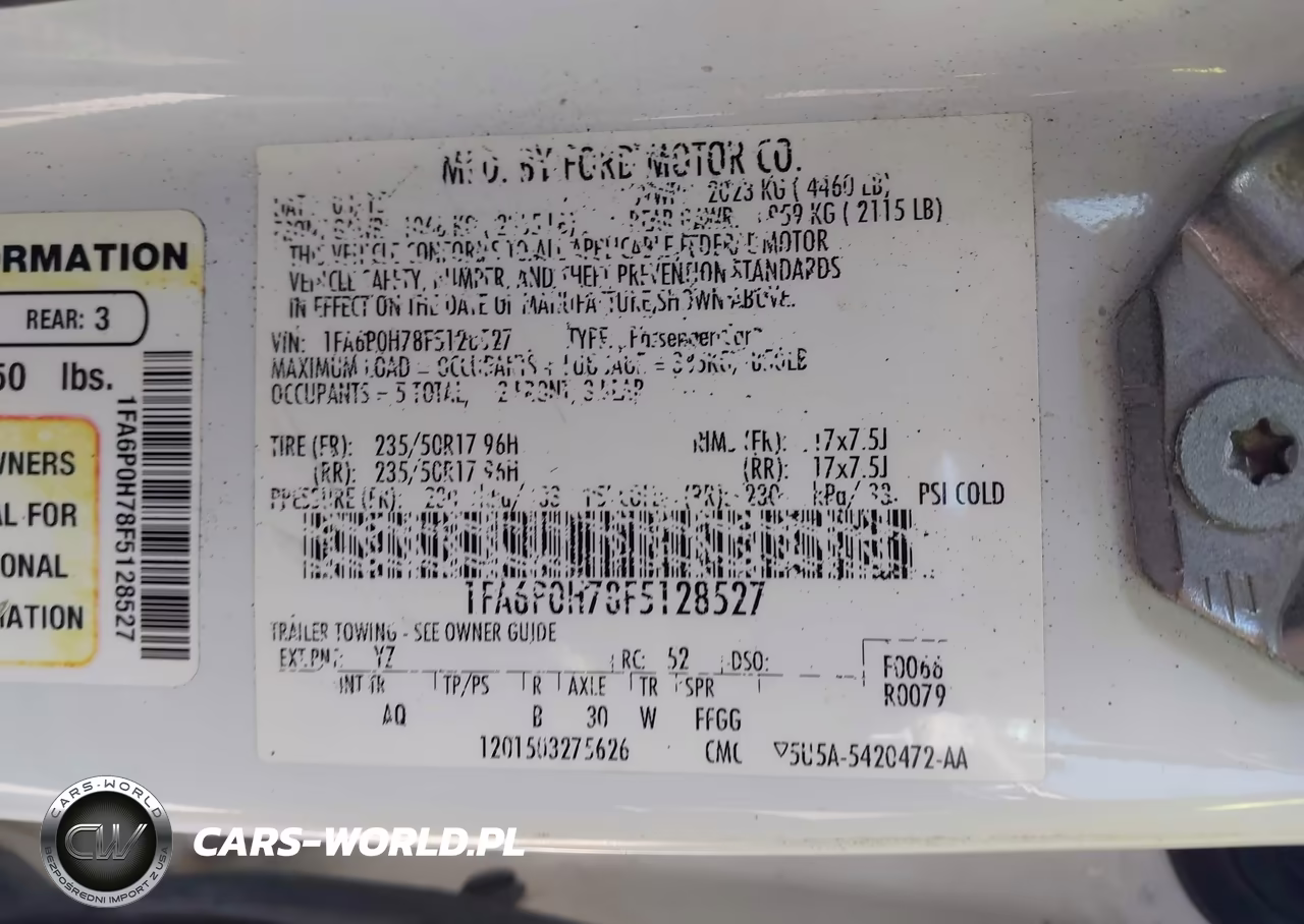 2015 Ford Fusion Se VIN:1FA6P0H78F5128527 - 8