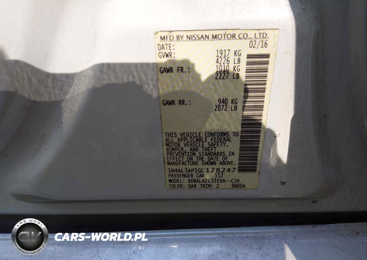 2016 Nissan Altima 2.5 Sr VIN:1N4AL3AP1GC178247 - 9