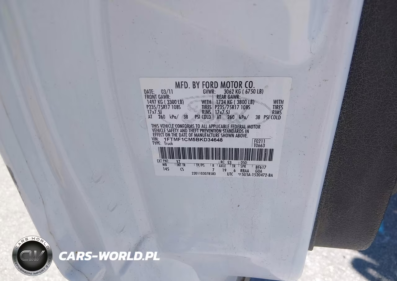 2011 Ford F-150 Xl VIN:1FTMF1CM5BKD34648 - 9
