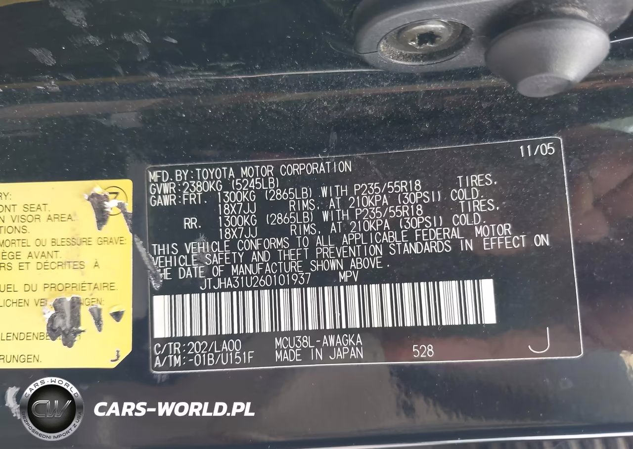 2006 Lexus Rx 330 VIN:JTJHA31U260101937 - 9