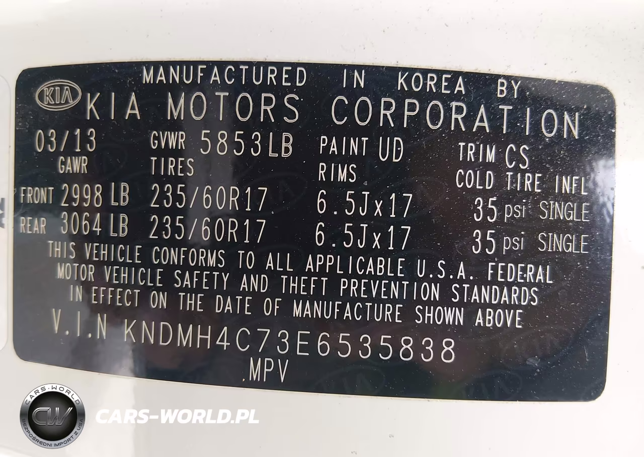 2014 Kia Sedona Ex VIN:KNDMH4C73E6535838 - 9