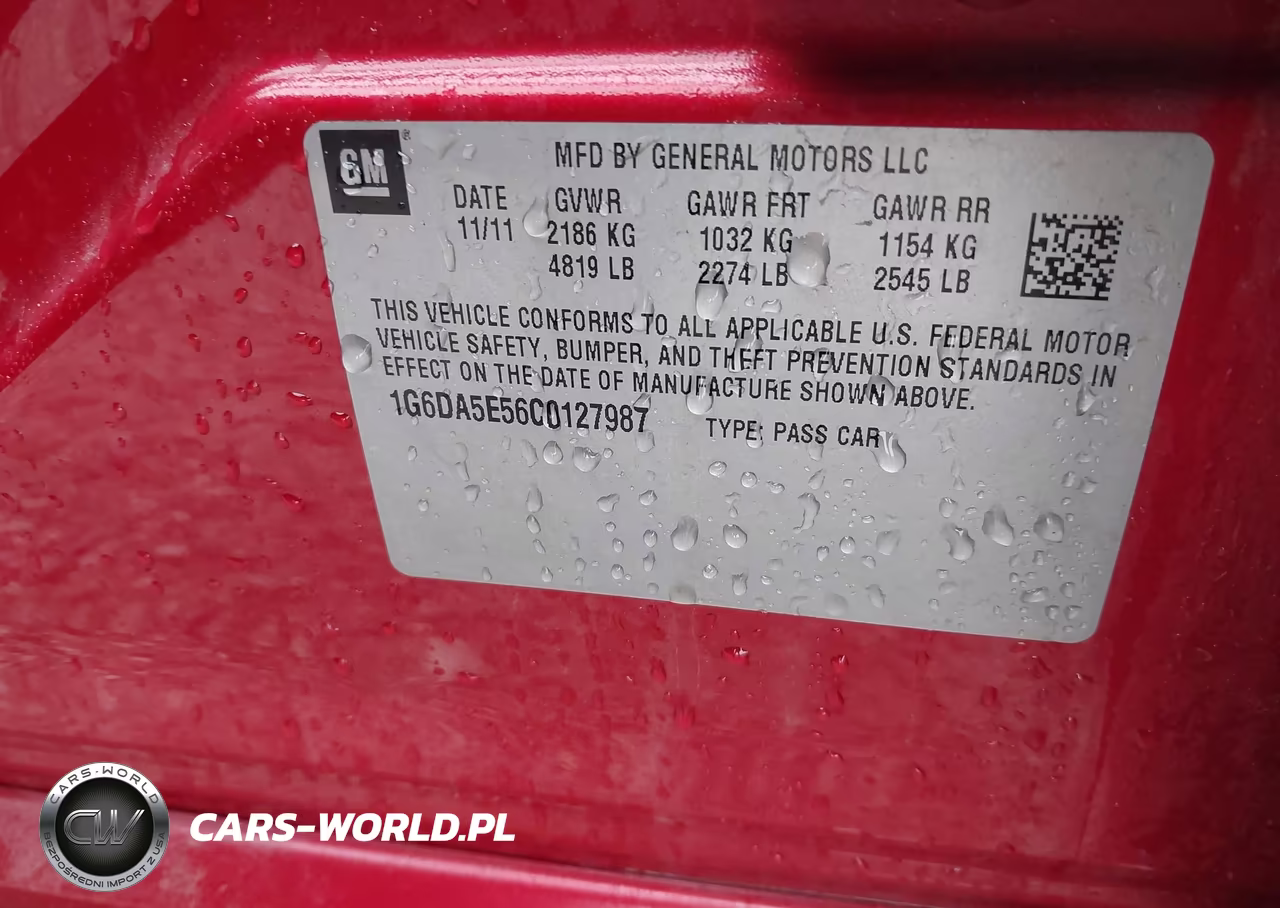 2012 Cadillac Cts Standard VIN:1G6DA5E56C0127987 - 9