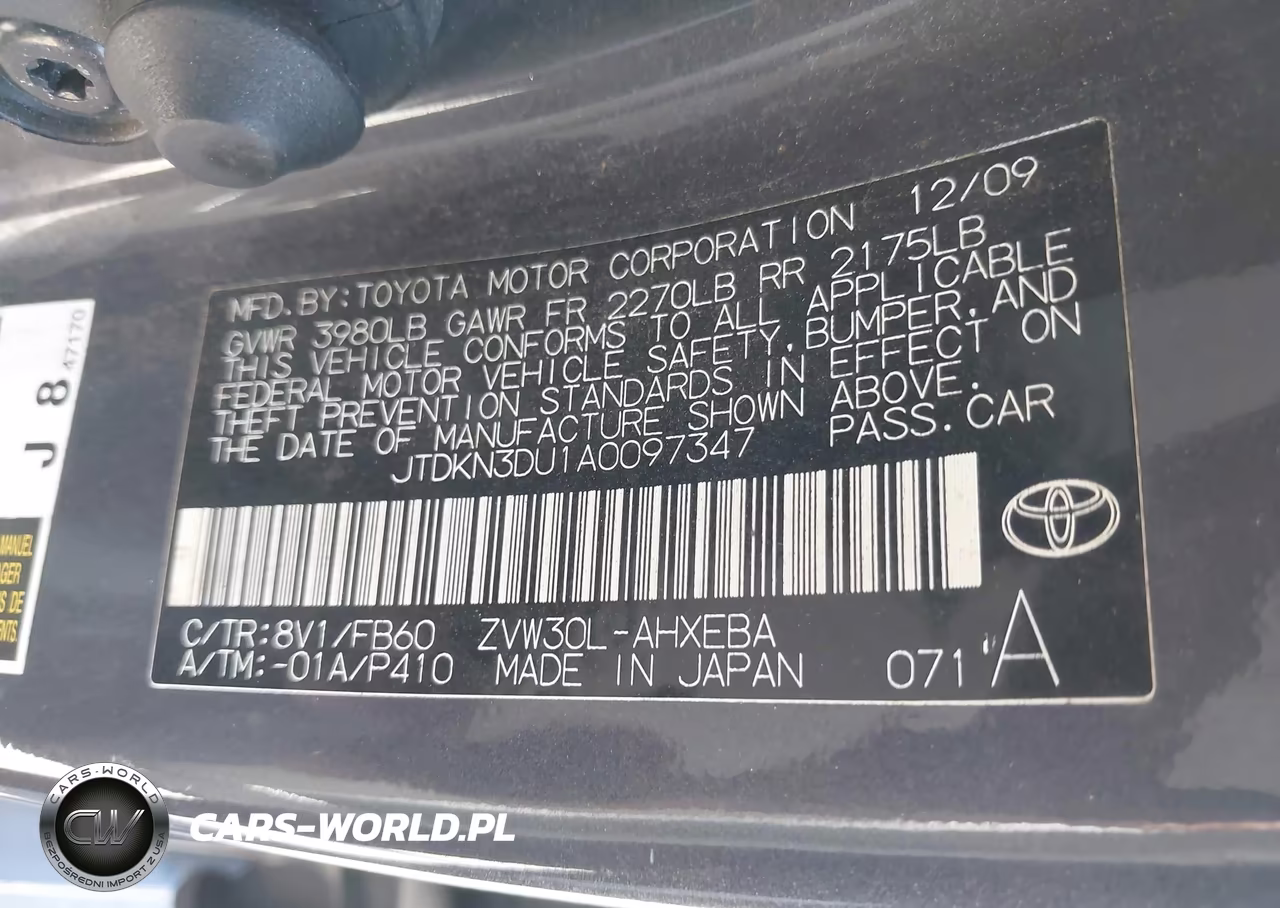 2010 Toyota Prius Ii VIN:JTDKN3DU1A0097347 - 9