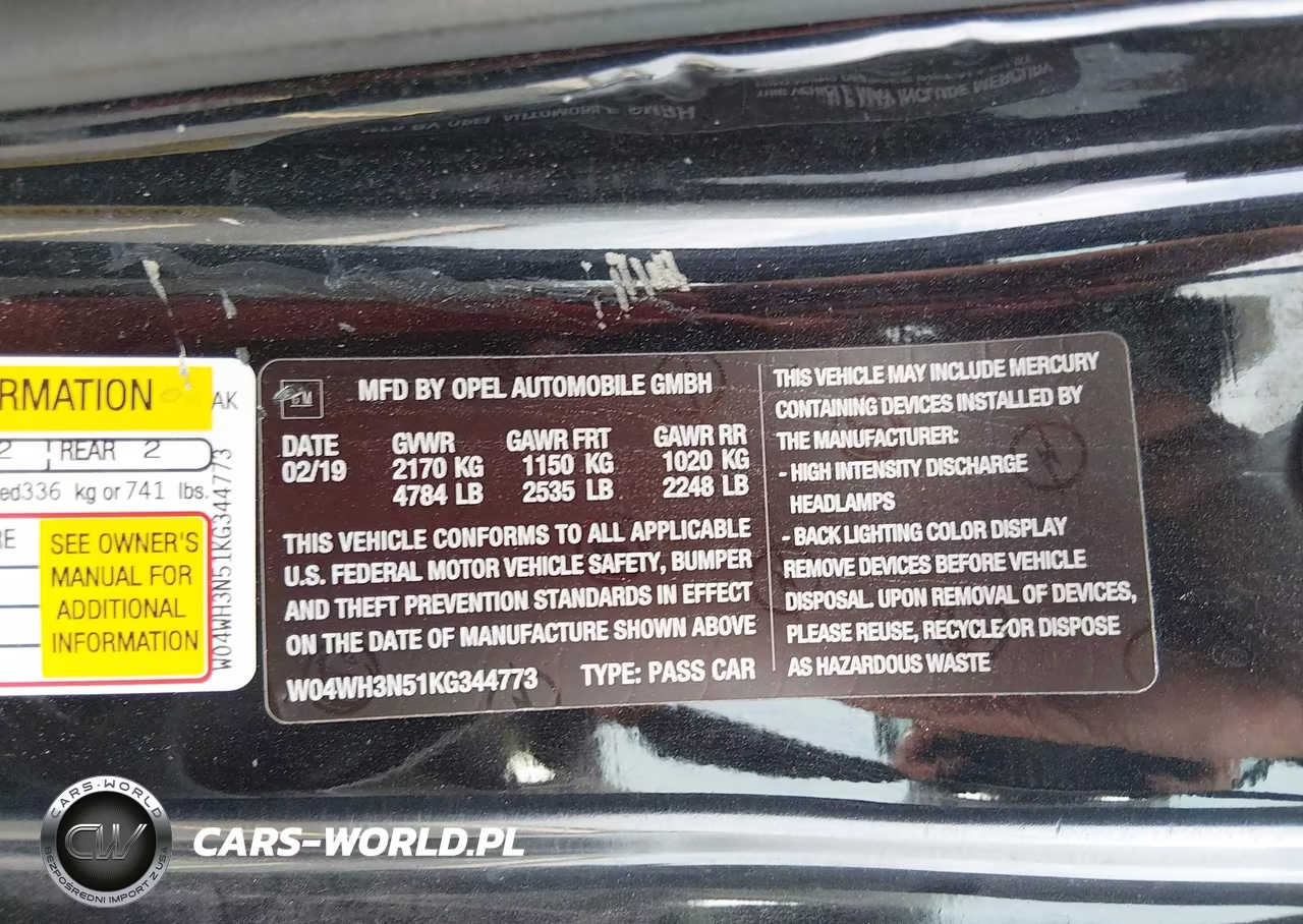 2019 Buick Cascada Premium VIN:W04WH3N51KG344773 - 9