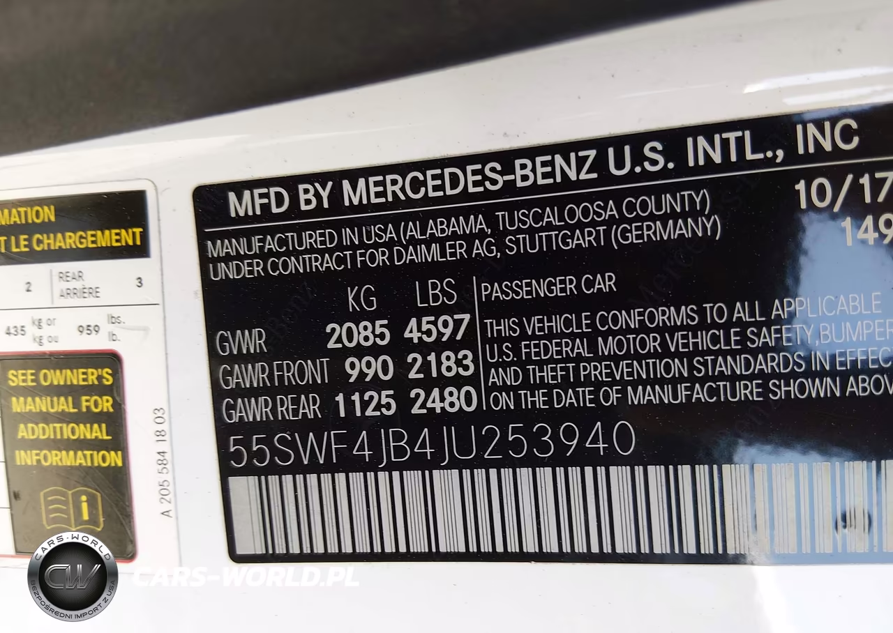 2018 Mercedes-Benz C 300 VIN:55SWF4JB4JU253940 - 9