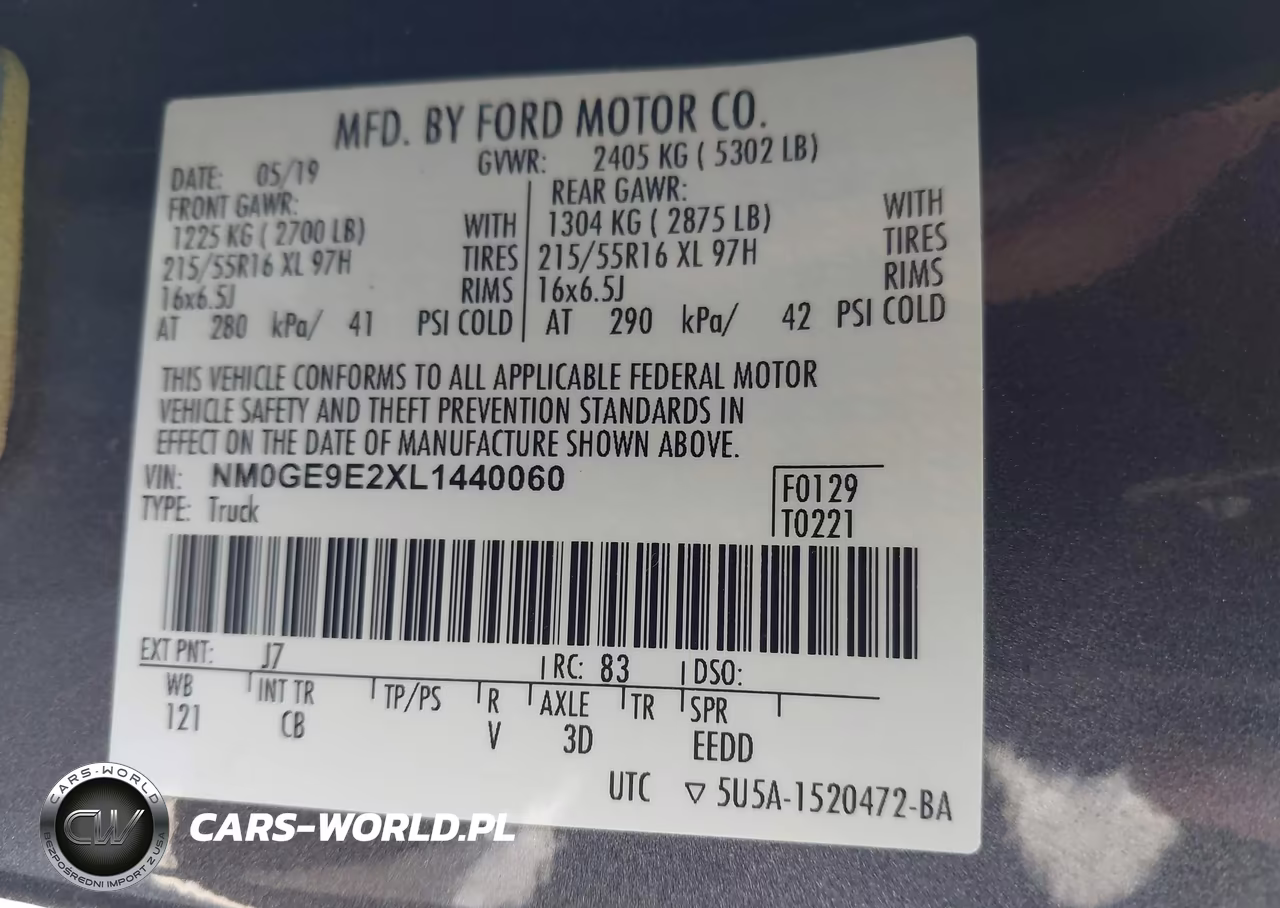 2020 Ford Transit Connect Xl Passenger VIN:NM0GE9E2XL1440060 - 9