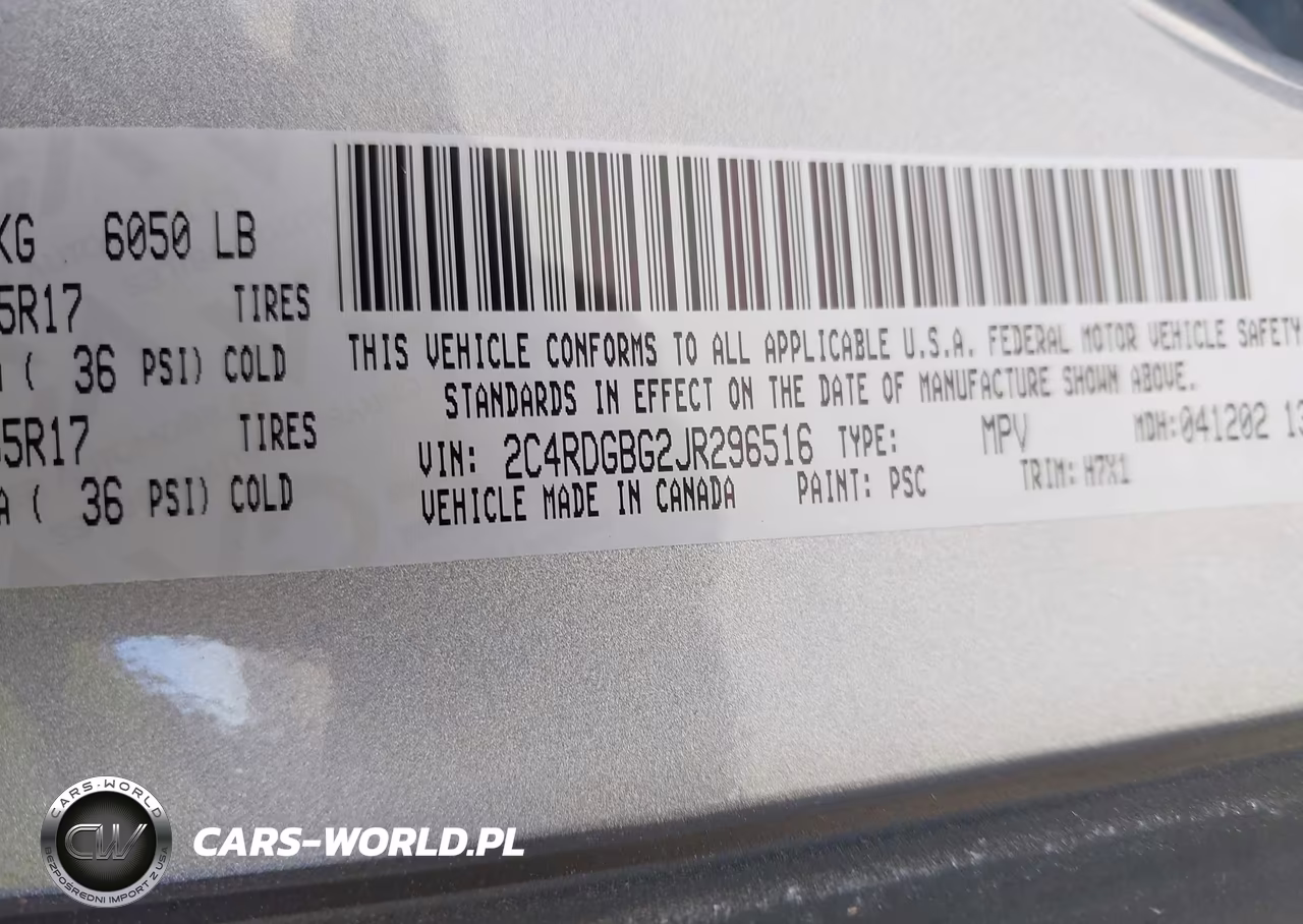 2018 Dodge Grand Caravan Se VIN:2C4RDGBG2JR296516 - 9