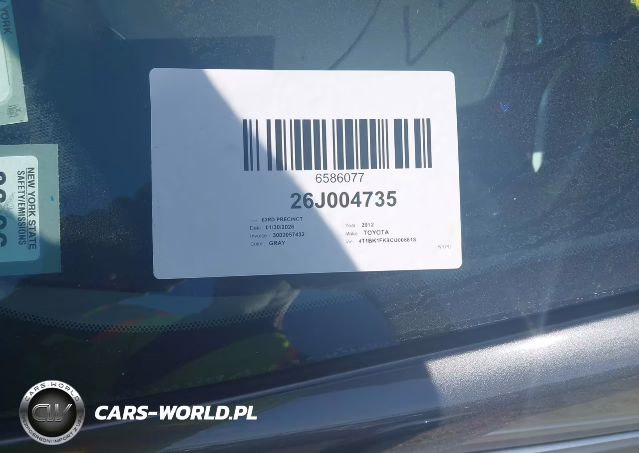 2012 Toyota Camry Se V6 VIN:4T1BK1FK9CU008818 - 18