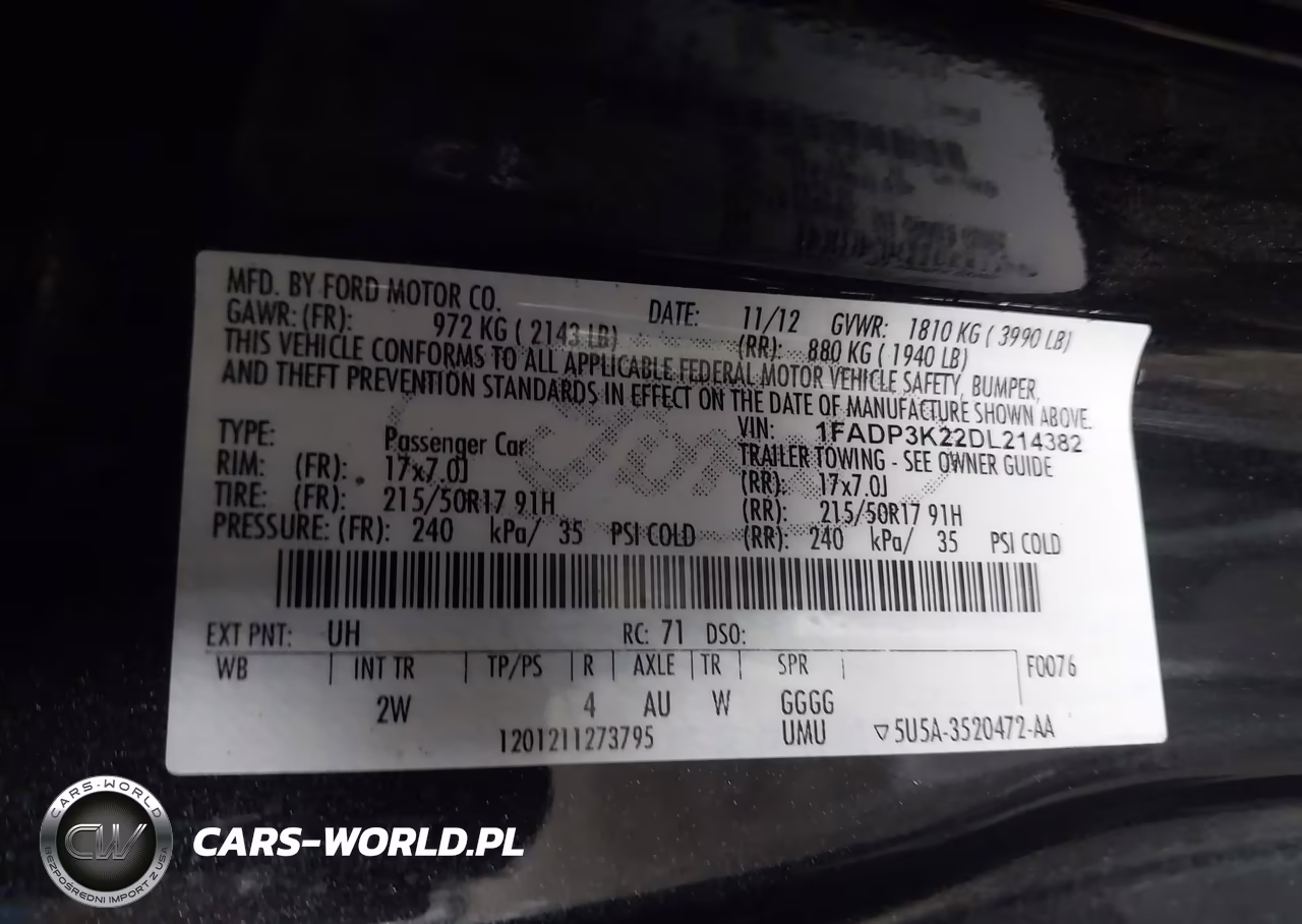 2013 Ford Focus Se VIN:1FADP3K22DL214382 - 9