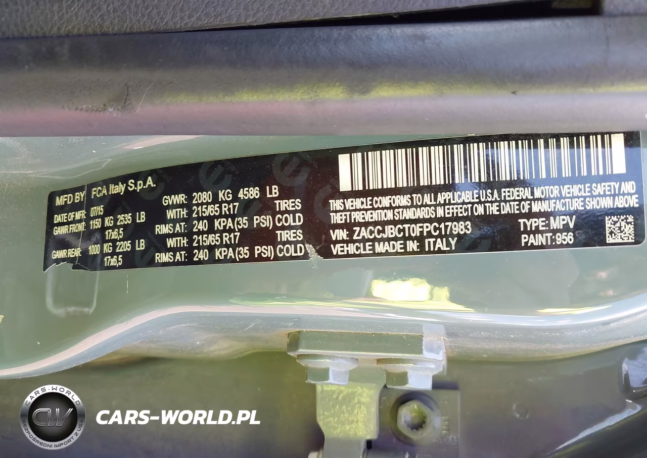 2015 Jeep Renegade Trailhawk VIN:ZACCJBCT0FPC17983 - 9