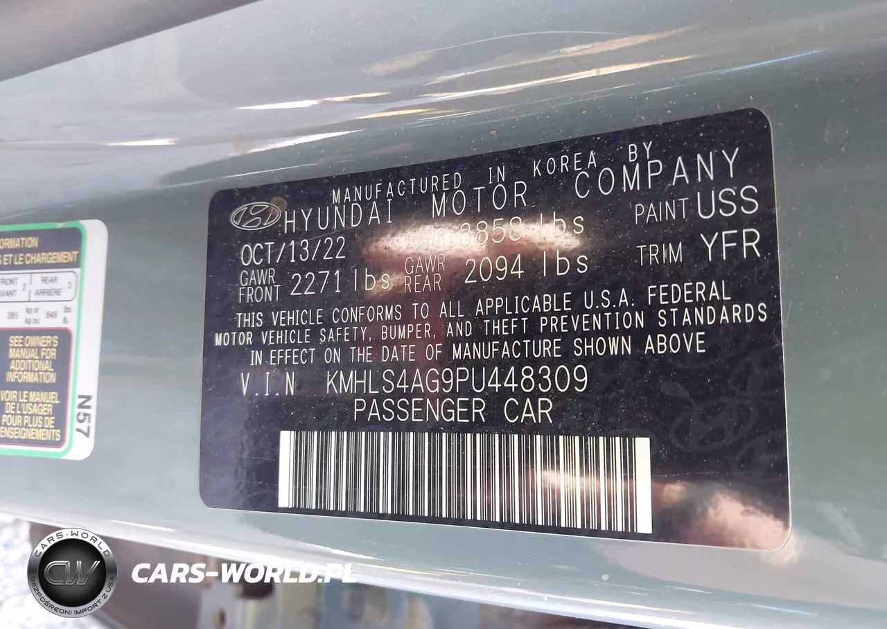 2023 Hyundai Elantra Sel VIN:KMHLS4AG9PU448309 - 9