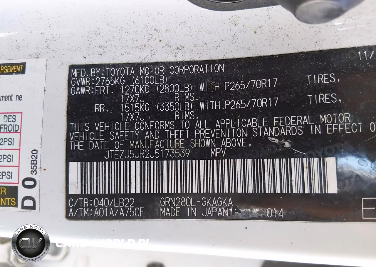 2018 Toyota 4Runner Sr5 Premium VIN:JTEZU5JR2J5173539 - 9