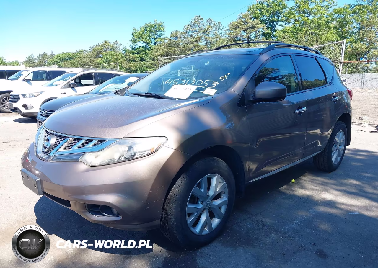 2012 Nissan Murano Sl VIN:JN8AZ1MW7CW222202 - 2